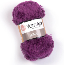 Yarnart Mink Fur Yarn, Soft Fur Yarn Chunky Fluffy Faux Fur Yarn Fuzzy Fur Yarn - £11.24 GBP