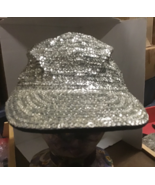 Sequin Baseball cap hat silver - $595.61 MXN
