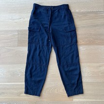 TRINA TURK Out of the Office Take A Break Cargo Indigo Navy Pants Small - $39.99