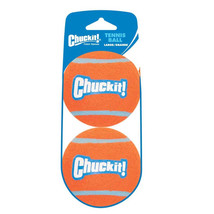 Chuckit! Tennis Ball Dog Toy Shrink Sleeve Orange/Orange 1ea/LG, 2 pk - £8.66 GBP