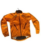 Nike Jacket Hi Vis Orange Storm-Fit Full Zip Taped Seams Cycling Rain SMALL - £38.84 GBP