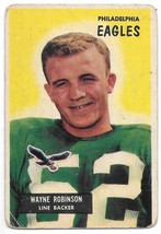 Wayne Robinson Philadelphia Eagles NFL Trading Card #108 Bowman 1955 - $1.50