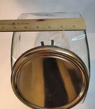 Large Glass Tilted Candy Jar with Lid image 5