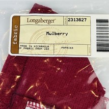 Longaberger Mulberry Basket Fabric Liner in Paprika Red #2313627 NEW In ... - $4.99