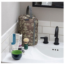 Camo Toiletries Bag Travel Bag Water Resistant Men&#39;s Toiletry Shave Kit Bag - £14.52 GBP