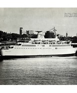 1970 Maine Prince of Fundy Ferry Cruise Ship Print Vintage Nautical Canada - €25,58 EUR