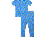 Wonder Nation Toddler Boy&#39;s Short Sleeve Tight Fit 2-Pcs Pajama Set Blue... - £12.37 GBP