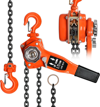 1650 Lbs Capacity 10 Ft Chain Come Along, G80 Galvanized Carbon Steel wi... - $122.27
