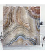 Marble Print Shower Curtain Pale Blue 69x75 - $1,872.08 MXN