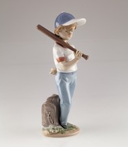 Lladro &quot; Can I Giocare ?&quot; Porcellana Baseball Ragazzo Figurina W/Scatola 7610 - £78.06 GBP