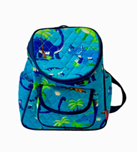 N&#39;Gil Friendly Dinosaur World Mini Backpack Animal Print Design Blue Adjustable - £13.84 GBP