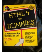 HTML 4 FOR DUMMIES Ed Tittel 2nd Edition Book Paperback with New Disc - £6.95 GBP