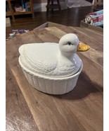 Soup Tureen- Duck/Goose- No Ladle - Vintage/Basket 8.5” T 8.5 L 6.5 W - €13,73 EUR
