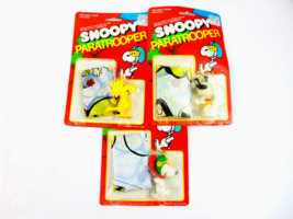 Vintage Peanuts Snoopy Paratrooper Lot Of 3 - £59.27 GBP