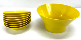 Yellow 9-Piece Salad Bowl Set HK Henning Koppel Torben Orskov Mid-Centur... - $168.29