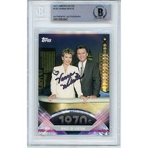 Vanna White Signed Wheel of Fortune Topps American Pie Beckett BGS On-Card Auto - £115.90 GBP