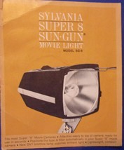 Vintage Sylvania Super 8 Sun-Gun Movie Light Manual - $4.99