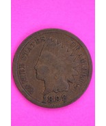 1898 8 Under Curl Snow 28 Indian Head Cent Penny Rare Type Exact Coin Sh... - $684.26 MXN
