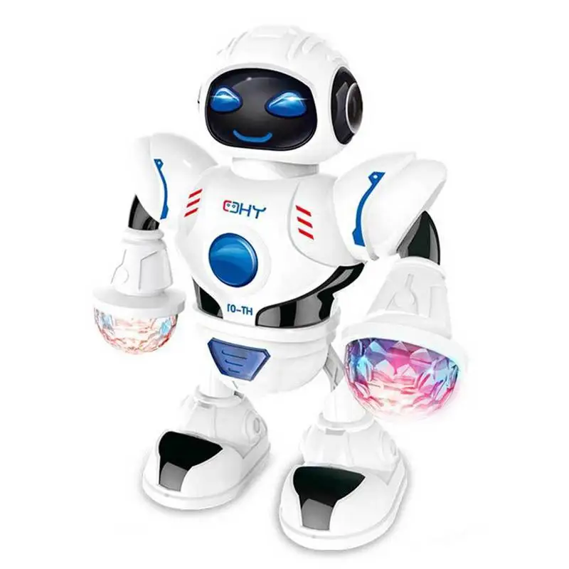 Walking Robot Toy Smart Dancing Robot Toy Gift With Led Lights Gesture &amp; Sensing - £24.61 GBP+