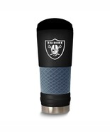 NFL Las Vegas Raiders 24 Oz. Stainless Steel Silicone Grip Tumbler with Lid - $65.35 CAD