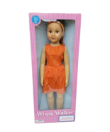 Uneeda Girl&#39;s 27 Inch Life-Size Wispy Walker &#39;Walk With Me&#39; Doll Orange ... - £31.06 GBP