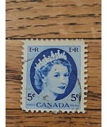 Canada Stamp Queen Elizabeth II 5c Used 341 - $1.38 CAD