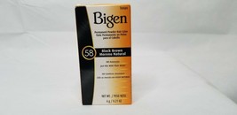 Bigen Permanent Powder Hair Color #58 Black Brown 1PK - £4.78 GBP