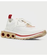 Ferragamo Men&#39;s Nima Knit Bianco BCW Fabric Athletic Sneakers Shoes Size... - £550.01 GBP