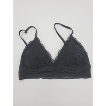 Juicy Couture Black Lace Bra Medium Womens Padded Wire free Adjustable S... - $24.64