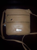 Calvin Klein  Leather Crossbody  bag Camel - new - £81.22 GBP