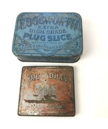 Vintage Tobacco Tin Lot Edgeworth Plug Slice Piccadilly Little Cigars - $17.81