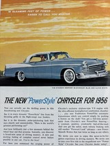 1956 Chrysler Windsor Newport Coupe print ad and Kootenay National Park Bear ad - $9.16