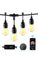 Outdoor Dimmable Patio Light LED Lights Smart String Light - 48ft, 24 Ro... - $45.53