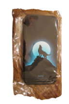 mobile phone case, howling wolf "The strong is always lonely" 5.5 x 2.75... - $1.75