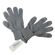 Style &amp; Co. Women&#39;s Solid Touchscreen Gloves Silver One Size New - $9.75