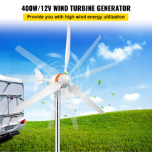 VEVOR Wind Turbine Generator, 12V/AC Wind Turbine Kit, 400W Wind Power Generator - £137.93 GBP