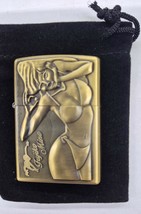 Sharp Brass Kantai Sexy Bikini Pinup Girl Lighter W/Raised Detail - $12.30