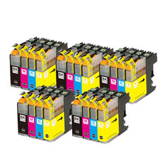 20 Pk Quality Ink Set W/ Chip Fits Brother Lc101 Lc103 Mfc J470Dw J285Dw... - £35.11 GBP