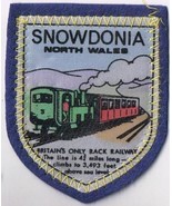 Wales Patch Badge Snowdonia Britains&#39;s Only Rack Railway Handpainted 2.5... - $11.87