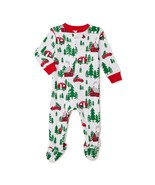 Holiday Time Baby Boys 1 Piece Sleep &amp; Play 0-3M Christmas Trees Campers... - £7.86 GBP