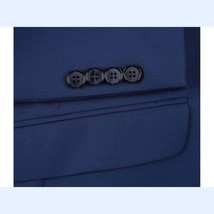 Men RENOIR suit Solid 2 Button Business Formal All Purpose Slim Fit 201-20 Blue image 4