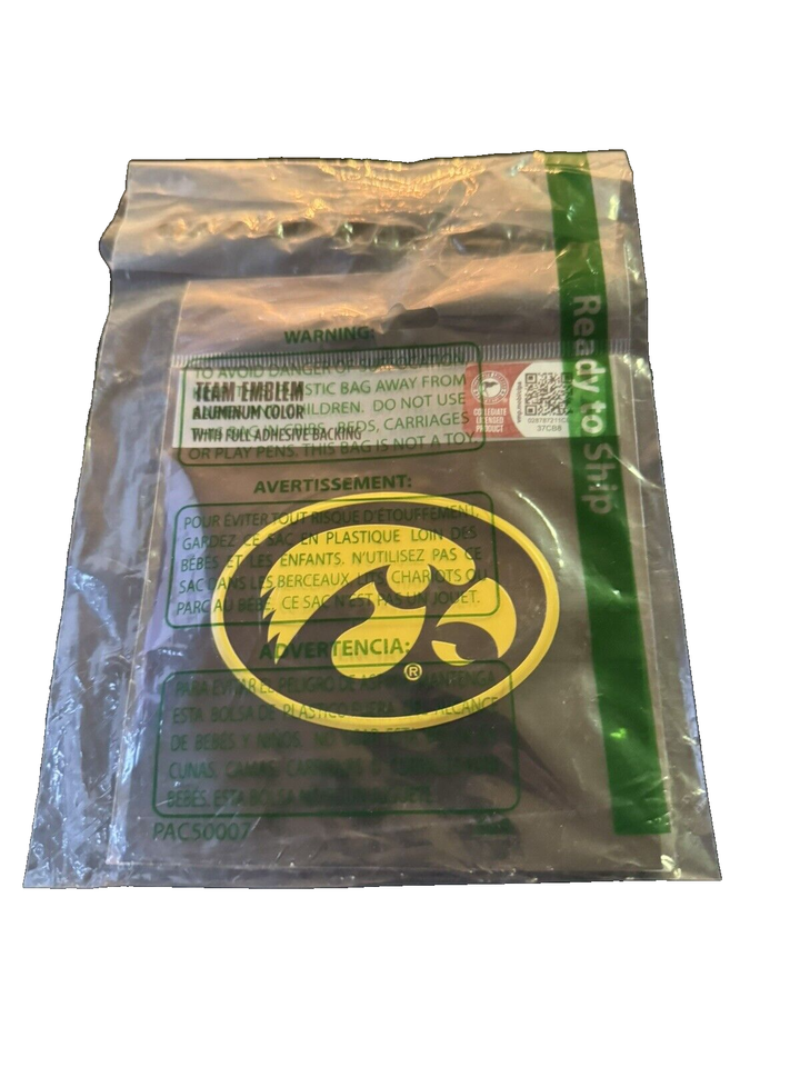 FANMATS 60528 Iowa Hawkeyes Heavy Duty Aluminum Embossed Color Emblem, A... - $2.25