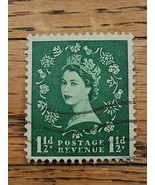 Great Britain Stamp Queen Elizabeth II 1 1/2d Used 294 - $0.99