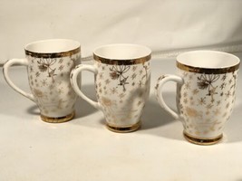 Crabtree Evelyn Color Oro Dettaglio Angel Neve Stars Vintage Osso Cina Tazza Lot - £70.19 GBP