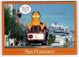 Garfield Cat Postcard San Francisco California Street Car Kitten Jim Davis 1978 - £14.90 GBP