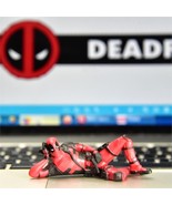 Disney Marvel 8cm Deadpool 2 Action Figure Relaxing PVC Collection Toys - £9.44 GBP