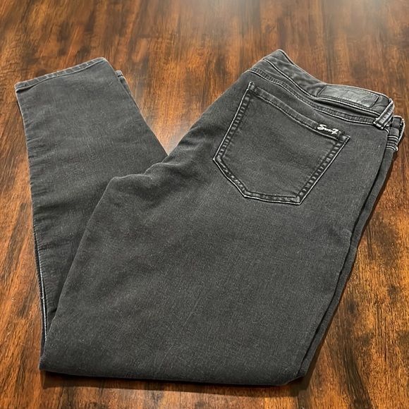 seven 7 black leggings jennings jeans size 14