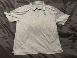 Colosseum Michigan State Spartans Men’s XL Gray Heather Polo Shirt Short... - $309.27 MXN