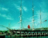 Charles W Morgan Ship Mystic Seaport Mystic CT UNP Chrome Postcard C6 - $2.92