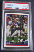 2006 Topps #150 Tom Brady New England Patriots Football Card PSA 10 Gem Mint - £47.08 GBP